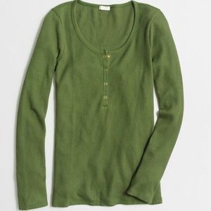 J. Crew Factory Waffle Henley Size Small